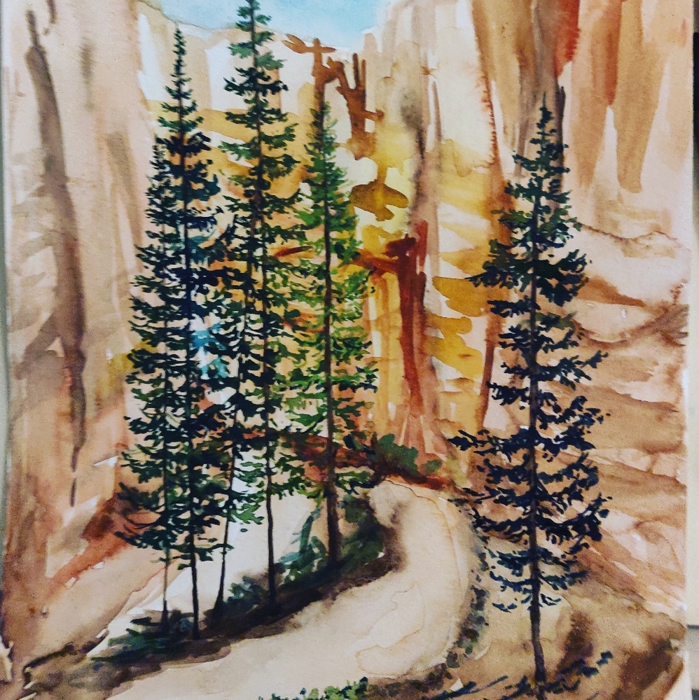 Utah 🌲 watercolor painting